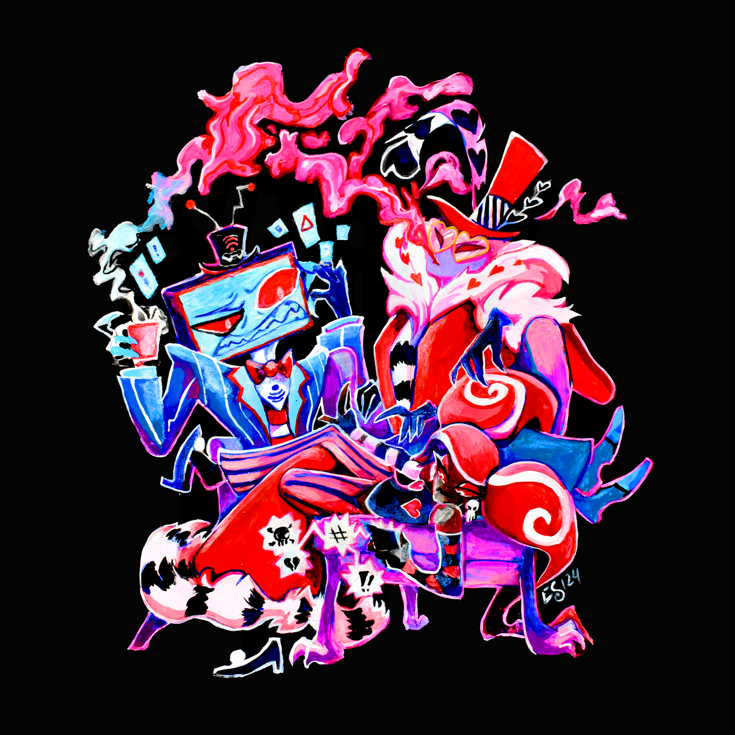 Print - The VEES (Hazbin Hotel) (HALOGRAPHIC)